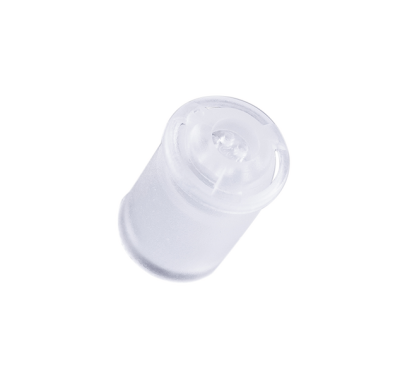 The Standard Dome RIE (NP/LP) is a clear plastic cylindrical cap or stopper, shown angled on a white background, designed for secure and precise closure applications.
